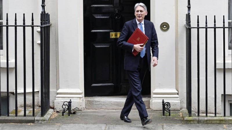 Chancellor of the Exchequer Philip Hammond is pictured as the UK Government posted the highest borrowing figure for June since 2015 