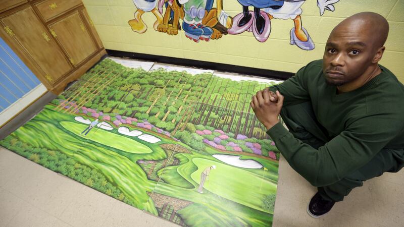 Valentino Dixon became known for beautiful coloured pencil drawings of golf courses during his 27-year prison stay.
