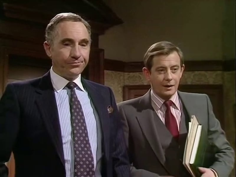Sir Humphrey Appleby and Bernard Woolley were played by Nigel Hawthorne and Derek Fowlds in the BBC series Yes Minister and Yes, Prime Minister