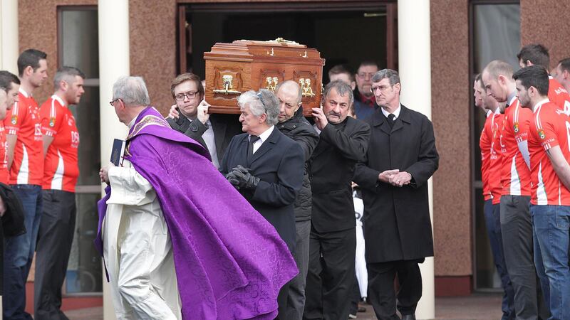 The funeral of crash victim Ryan McCaul at the Church of the Immaculate Conception in Gortnaghy, Co Derry. Picture by Margaret McLaughlin&nbsp;