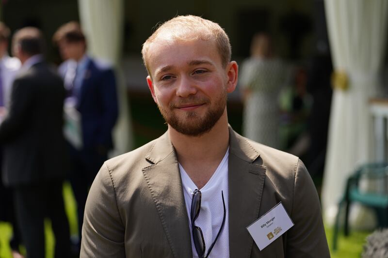 Billy Monger attended the presentations in the gardens of Buckingham Palace
