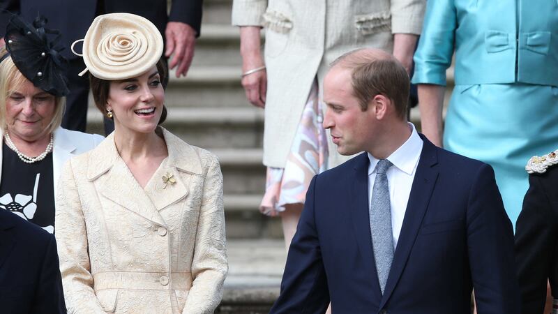 The Duke and Duchess of Cambridge attend the Secretary of State for Northern Ireland Theresa Villiers' Garden Party at the royal residence at Hillsborough Castle, Co Down. Picture by&nbsp;Brian Lawless, Press Association&nbsp;