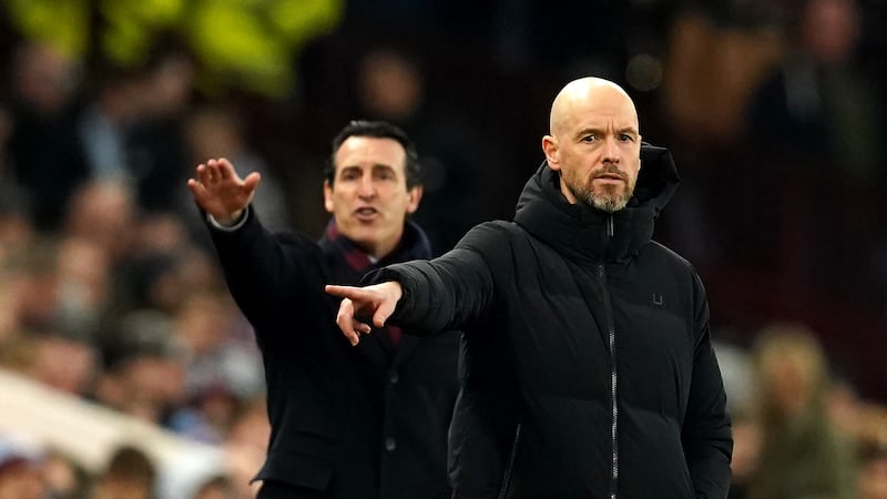 Manchester United manager Erik ten Hag (right) got the better of Aston Villa manager Unai Emery