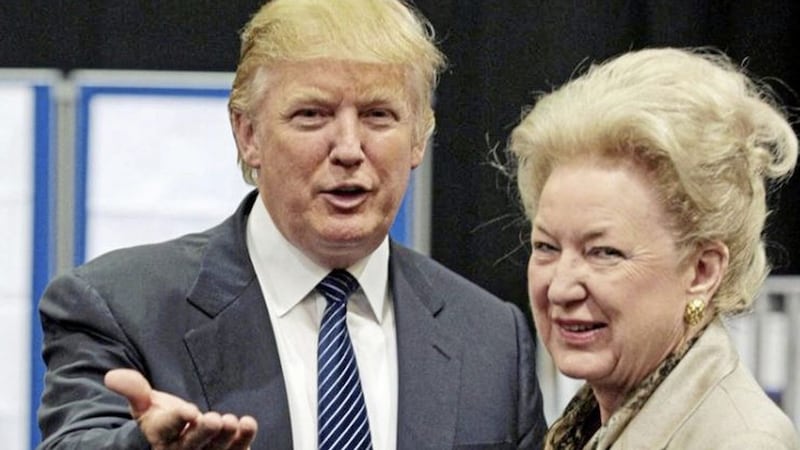 Donald Trump with his sister Maryanne Trump Barry 