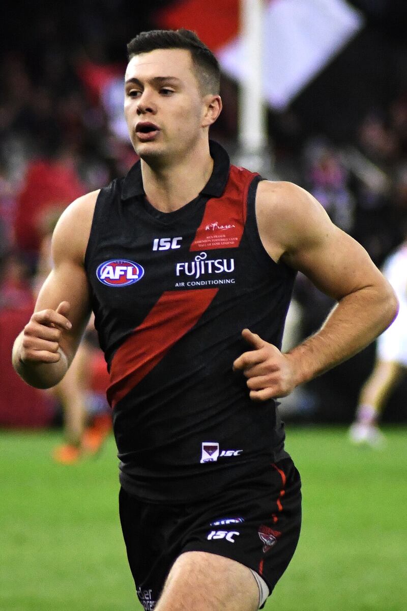 Conor McKenna during his previous AFL stint with Essendon Bombers
