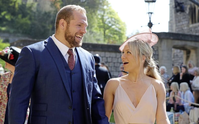 Chloe Madeley with her husband, mixed martial arts fighter and former rugby player James Haskell  