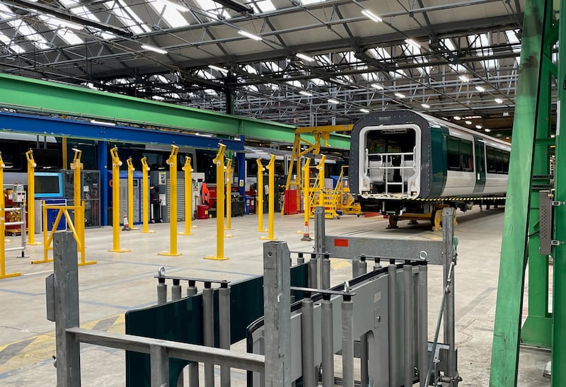 The Alstom Litchurch Lane train-making plant in Derby