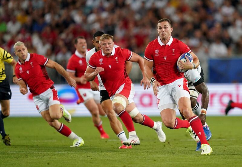 George North, right, scored Wales's second try