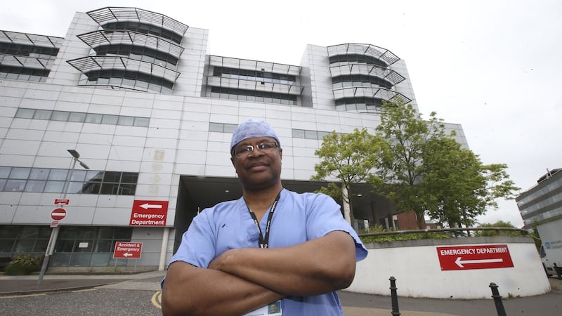 Mr Onyekwelu Nzewi is consultant cardiothoraic surgeon at the Royal Victoria Hospital, Belfast. Picture by Hugh Russell&nbsp;