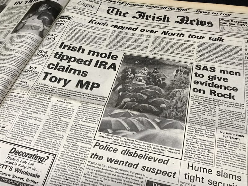 Suspicions about a possible &#39;IRA mole&#39; within the Republic&#39;s security forces began to surface in the days after the bombing 