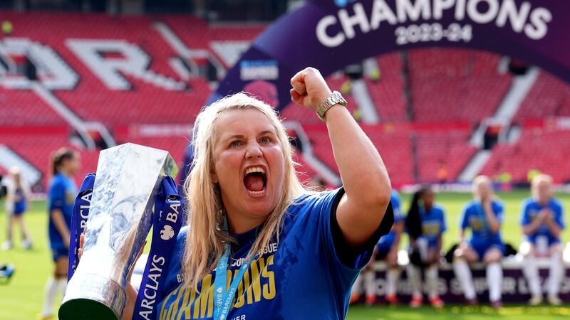 Emma Hayes ends Chelsea tenure with her ‘best title’ after latest WSL success