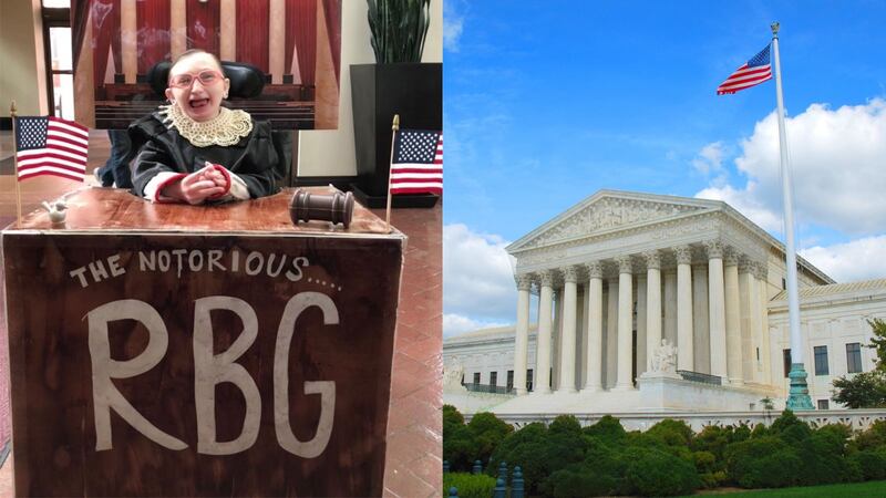 Julia Talbot won Halloween this year with her Ruth Bader Ginsburg costume.