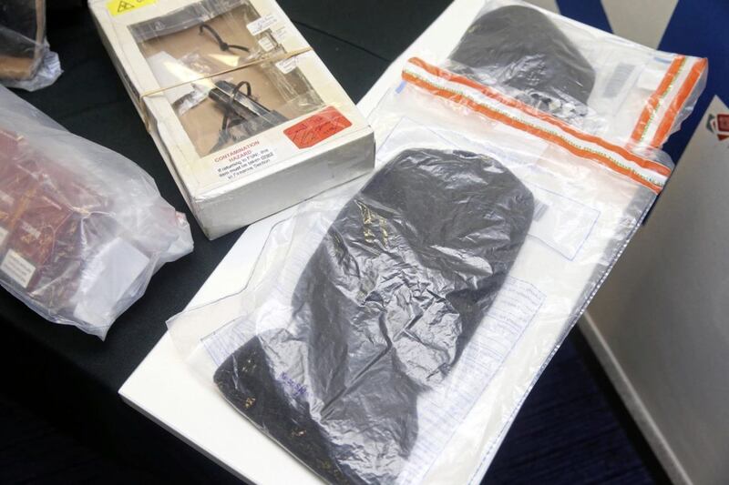&nbsp;<span style="font-family: Arial, sans-serif; ">Illegal items seized by the task force. Picture by Mal McCann</span>