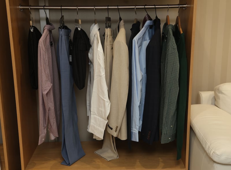 Irish News Business Editor Gary McDonald during a Person Shopping trip at Victoria Square.
PICTURE COLM LENAGHAN