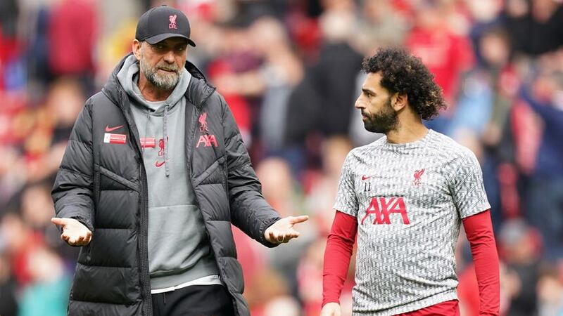 Jurgen Klopp and Mohamed Salah both concede Liverpool have underperformed this season (Mike Egerton/PA)