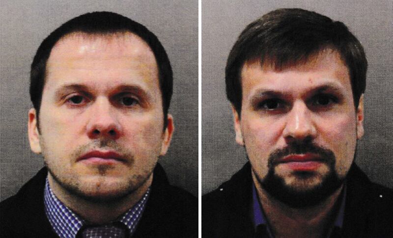 Alexander Petrov (left) and Ruslan Boshirov are accused of carrying out the attack