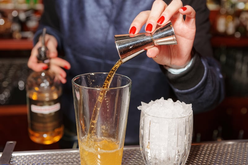 Female bartender