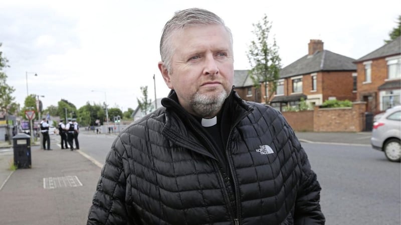 Fr Gary Donegan says he would like to see a memorial to all local victims of the Troubles built near Ardoyne 