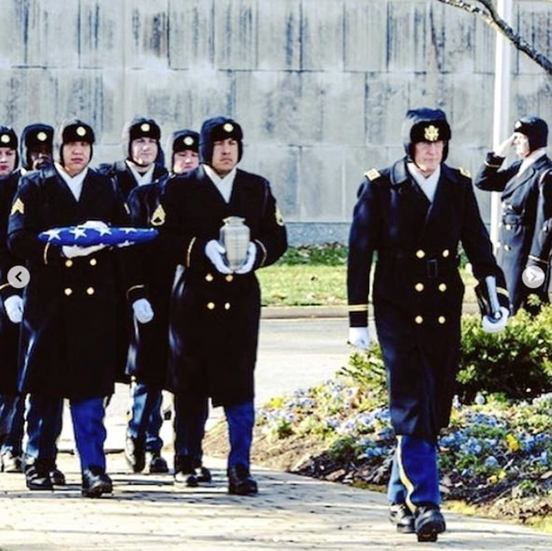 Eugene Lessman was `laid to rest with full honours at Arlington Cemetery in Washington DC&#39; 