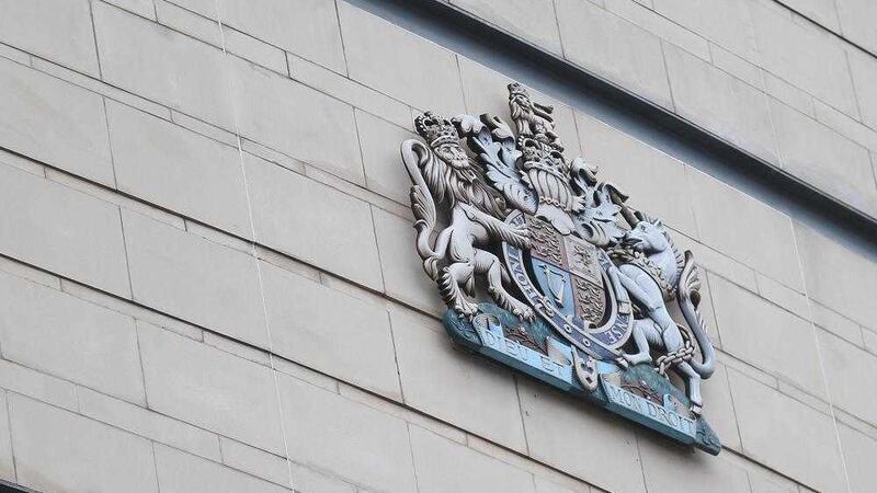 A court has been hearing evidence from a man who was knocked down by a police car