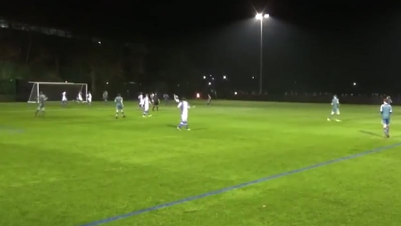 This under-15s player's outrageous rabona goal has to be seen to be believed