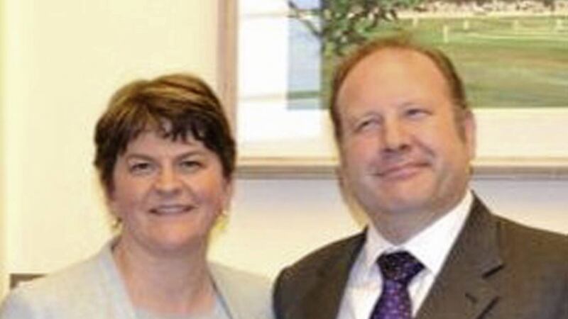 Councillor Graham Craig with DUP leader Arlene Foster 