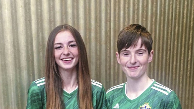 Sisters Caitlin and Kirsty McGuinness are hoping to play together for the Northern Ireland senior team soon. 
