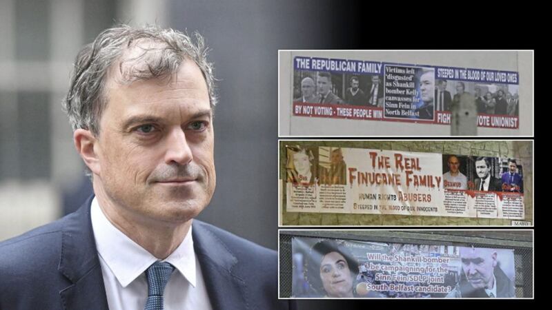 Secretary of State Julian Smith has condemned the banners 