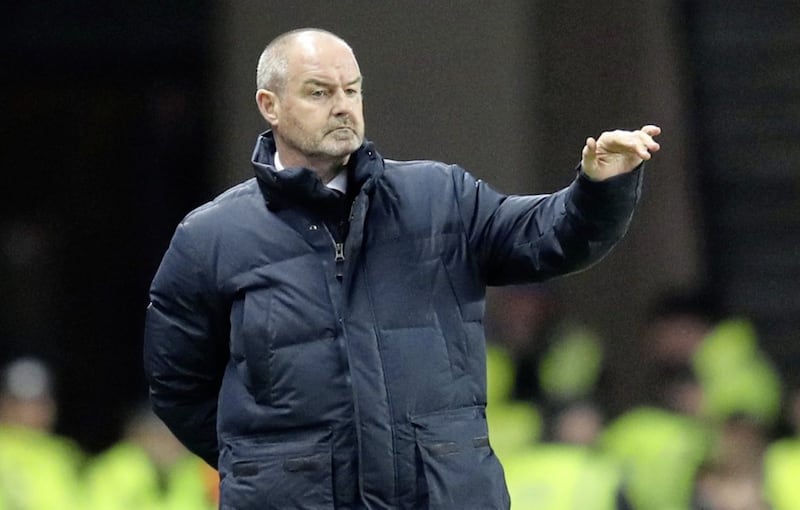 Kilmarnock manager Steve Clarke during the cup match at Ibrox Stadium, Glasgow 