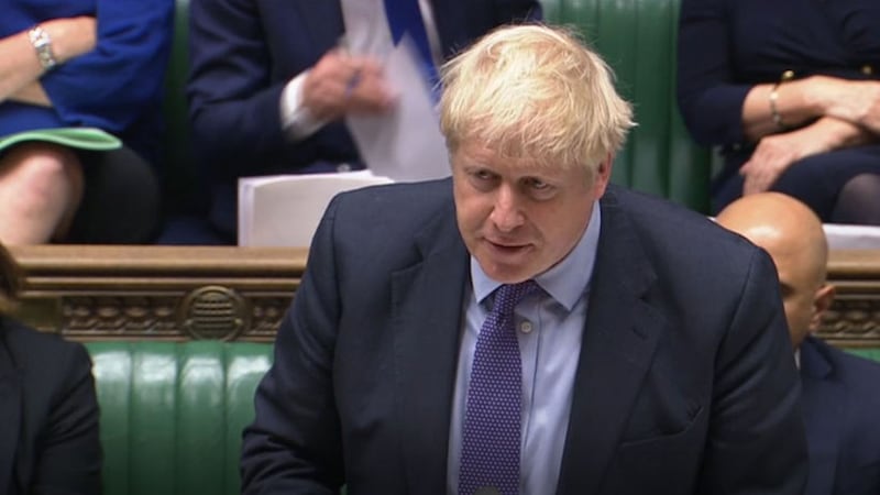 Boris Johnson speaking in the House of Commons, London today during the debate for the European Union (Withdrawal Agreement) Bill: Second Reading&nbsp;