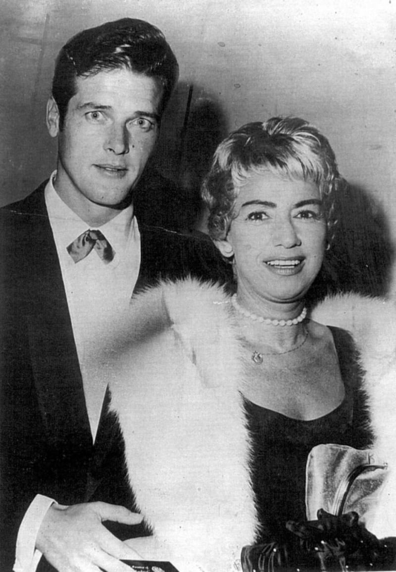 Sir Roger Moore and Dorothy Squires