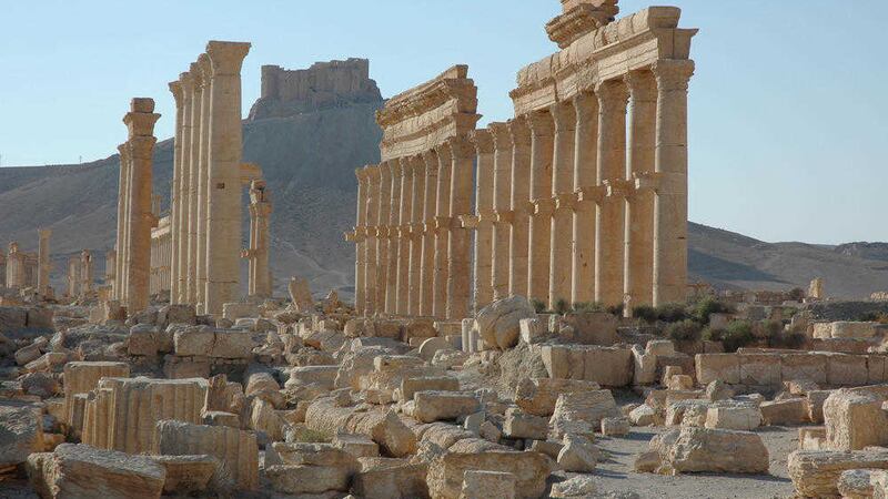 The site of the ancient city of Palmyra in Syria 