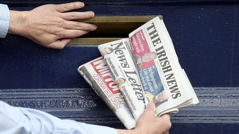 The Irish News is available through a new daily newspaper home delivery service. Picture by Mal McCann 