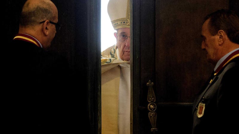Pope Francis opens the great bronze doors of St Peter&#39;s Basilica in the Vatican earlier this month to launch the Holy Year of Mercy 