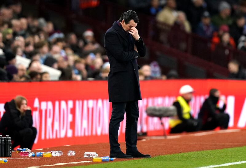 Unai Emery was frustrated to allow United back into the game