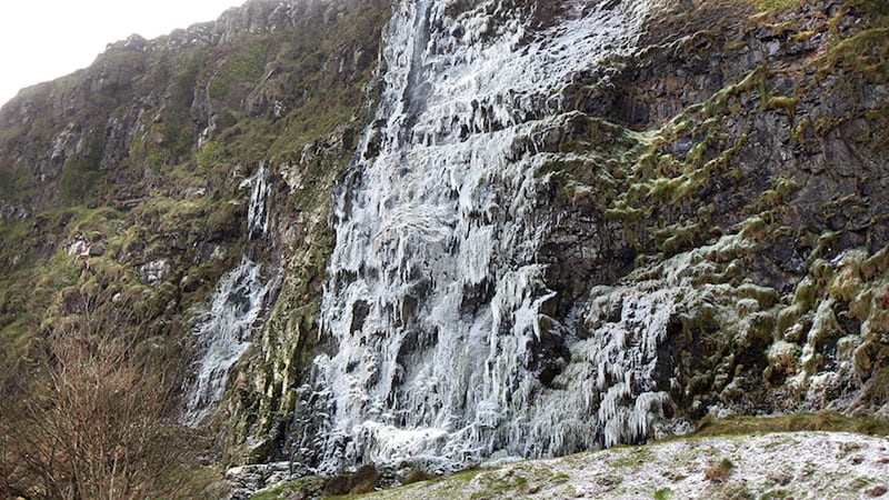&nbsp;A frozen waterfall in Co Derry. Picture by Margaret McLaughlin