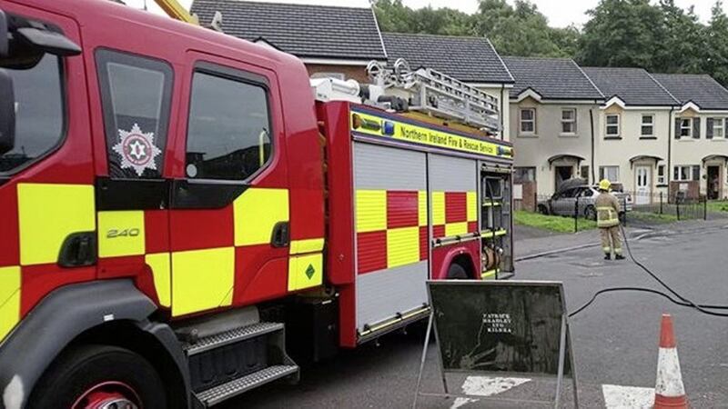 Fire fighters investigated a possible gas leak following an early morning arson attack in Derry. 