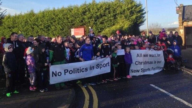 Residents protest after council rejects plans for sports complex 