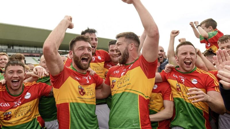 Carlow are enjoying an unprecedented level of competitiveness as they prepare to face Tyrone on Saturday. Photo by Matt Browne/Sportsfile. 
