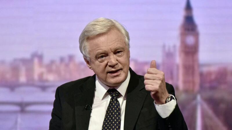Britain&#39;s Brexit secretary David Davis on The Andrew Marr Show on Sunday. Picture by Jeff Overs, BBC, Press Association 