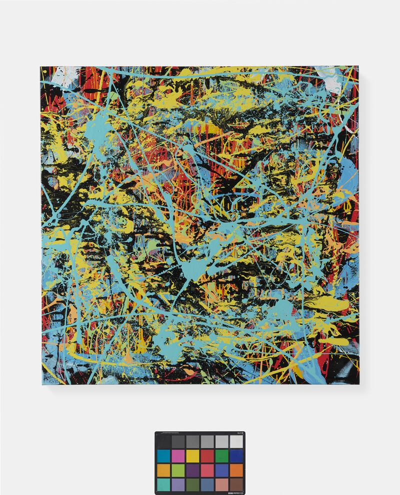 Ed Sheeran has donated his abstract painting called Splash Planet to a raffle to help the Cancer Campaign in Suffolk. (CCiS/ PA)