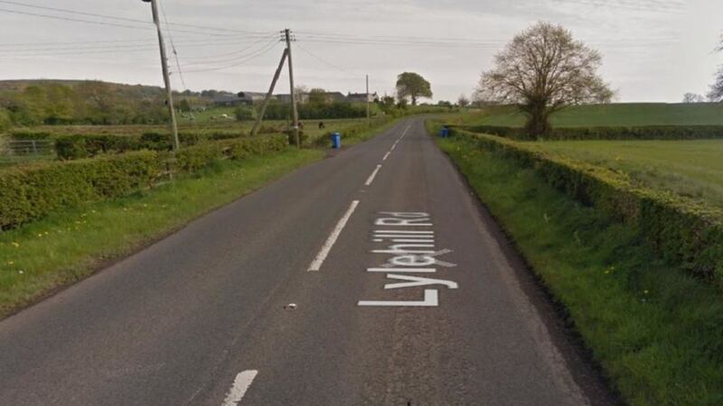 The victim&#39;s Audi car was found burnt out in the Lylehill Road area of Templepatrick last night 