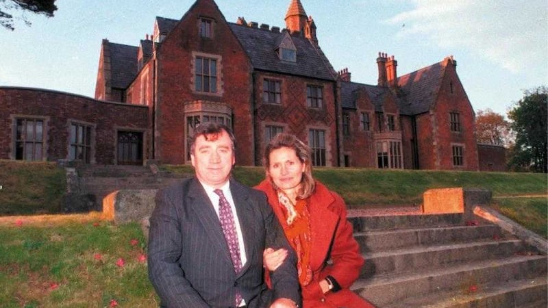Edward Haughey (Lord Ballyedmond) pictures with his wife Mary at their home in Rostrevor  