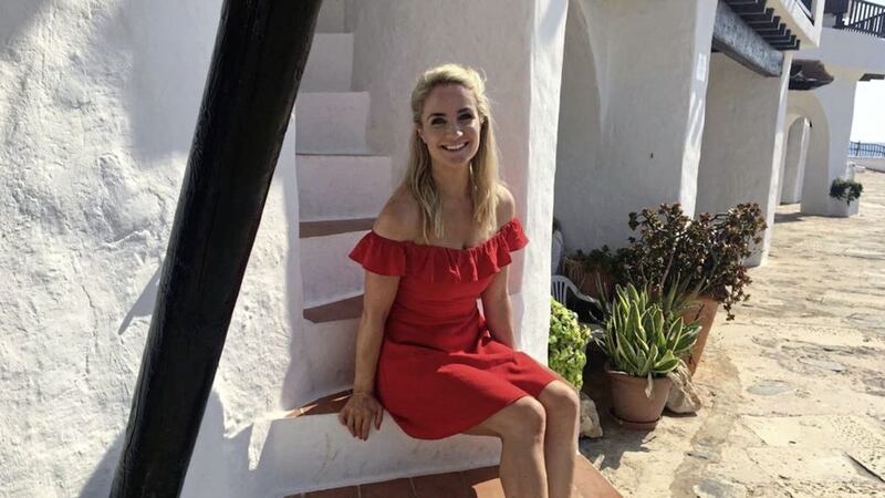 Getaways presenter Holly Hamilton enjoying the sun in the Greek island of Crete 
