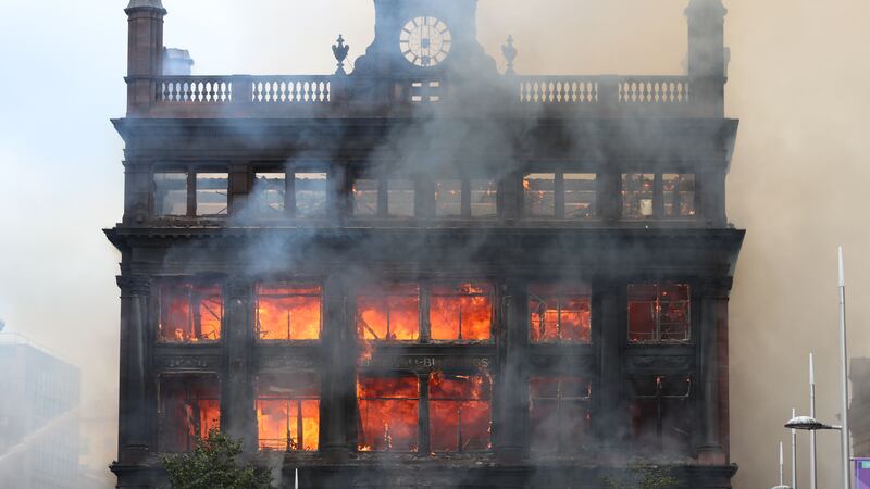The Primark store in Belfast city centre suffered devastating damage in a fire in August. Picture by Press Association
