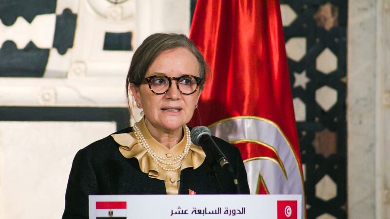 Tunisia’s president has sacked prime minister Najla Bouden Ramadhane (Hassene Dridi/AP)