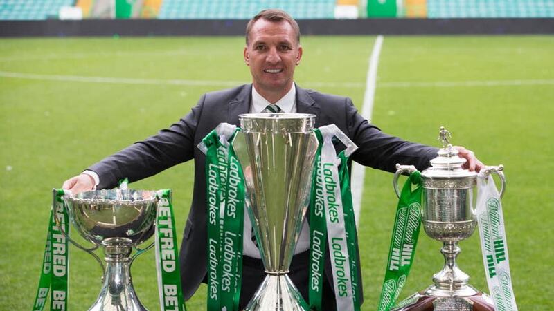 Brendan Rodgers won consecutive trebles first time round at Celtic Park (Jeff Holmes/PA)