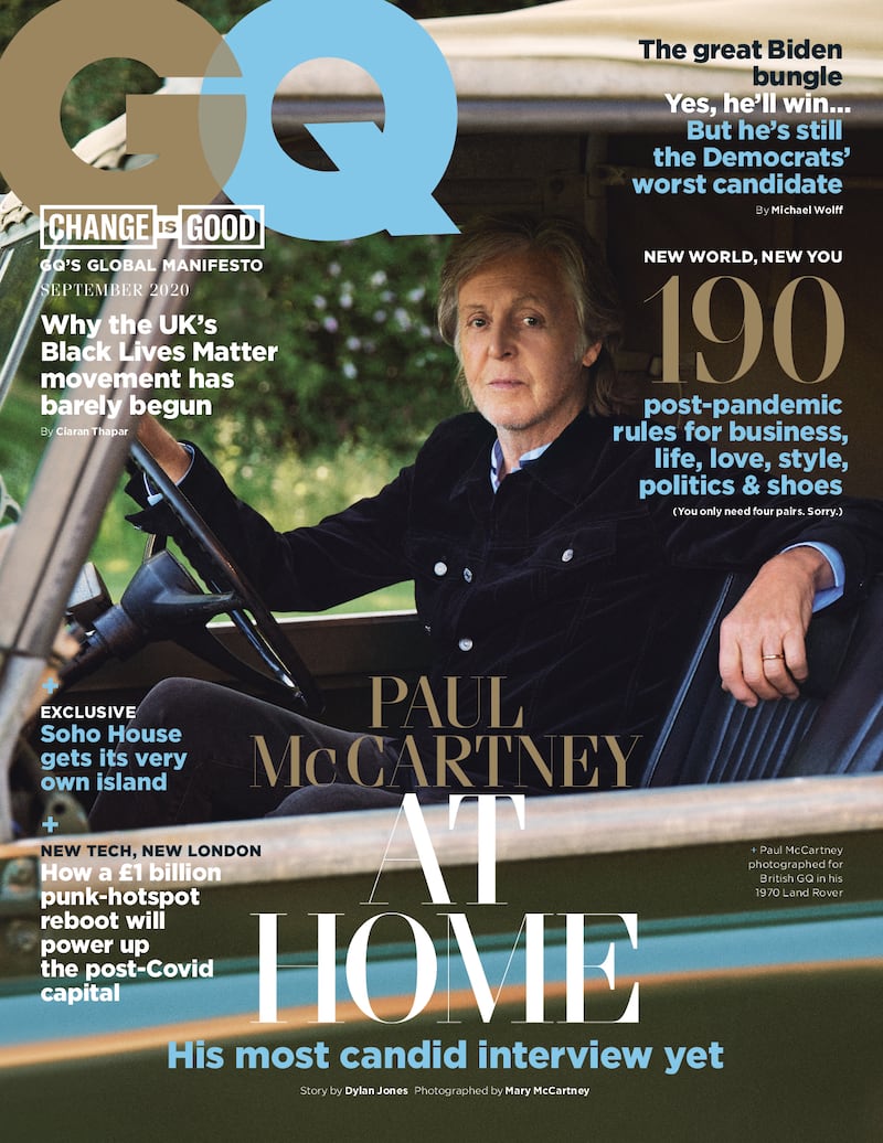 Sir Paul McCartney on GQ magazine