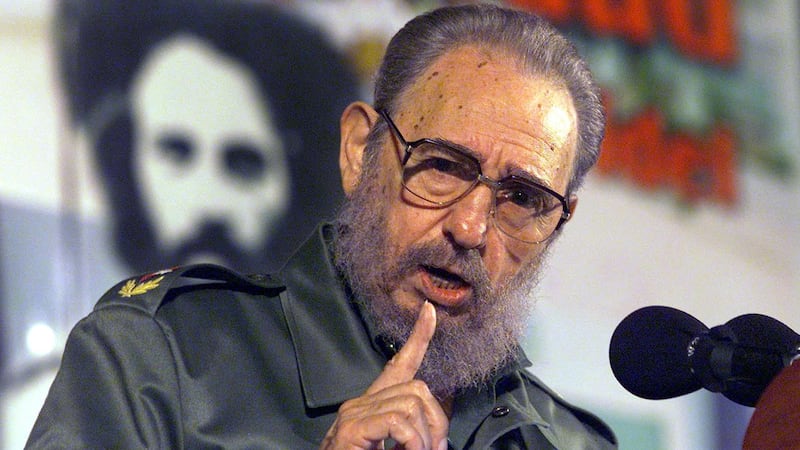 Former Cuban leader Fidel Castro in December 2001. Picture by Paul Faith, Press Association
