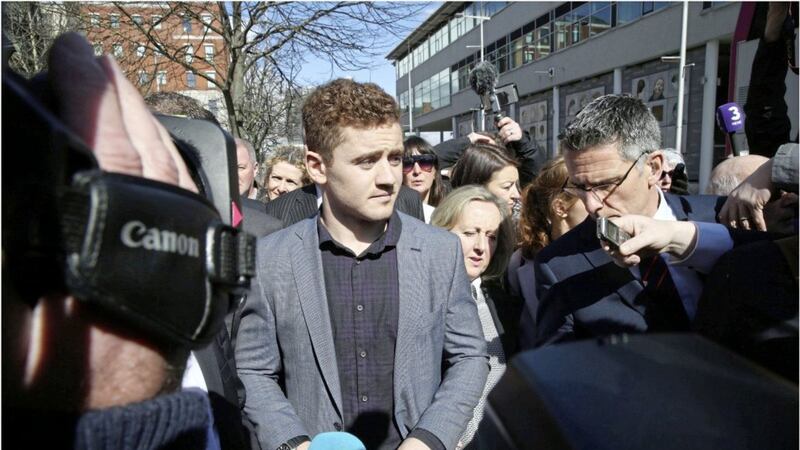 Paddy Jackson who was found not guilty of rape almost two weeks ago, has issued an apology for his behaviour. Picture by Hugh Russell. 